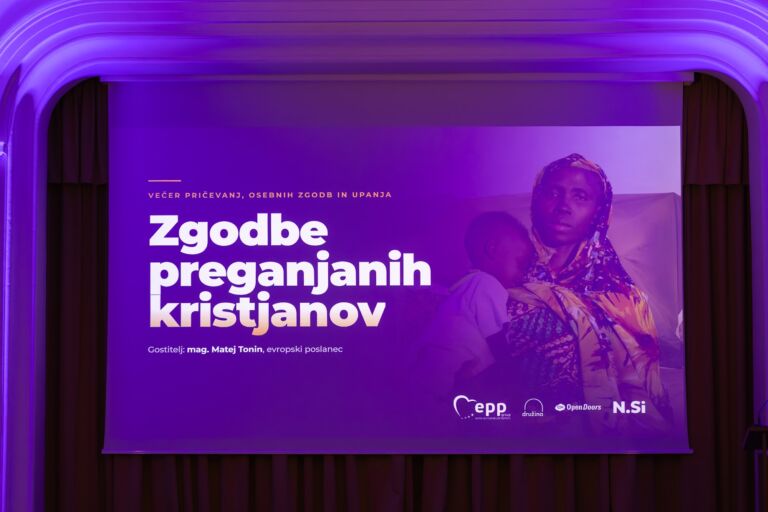 Naslovna projekcija večera Zgodbe preganjanih kristjanov